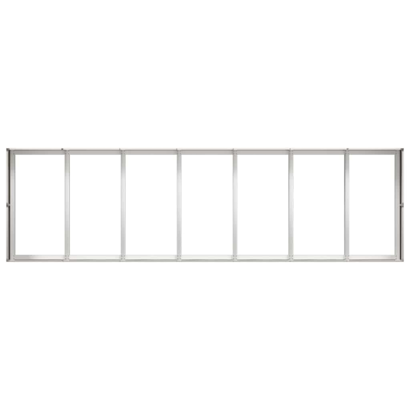 Pflanzkübel 280x80x40 cm Edelstahl