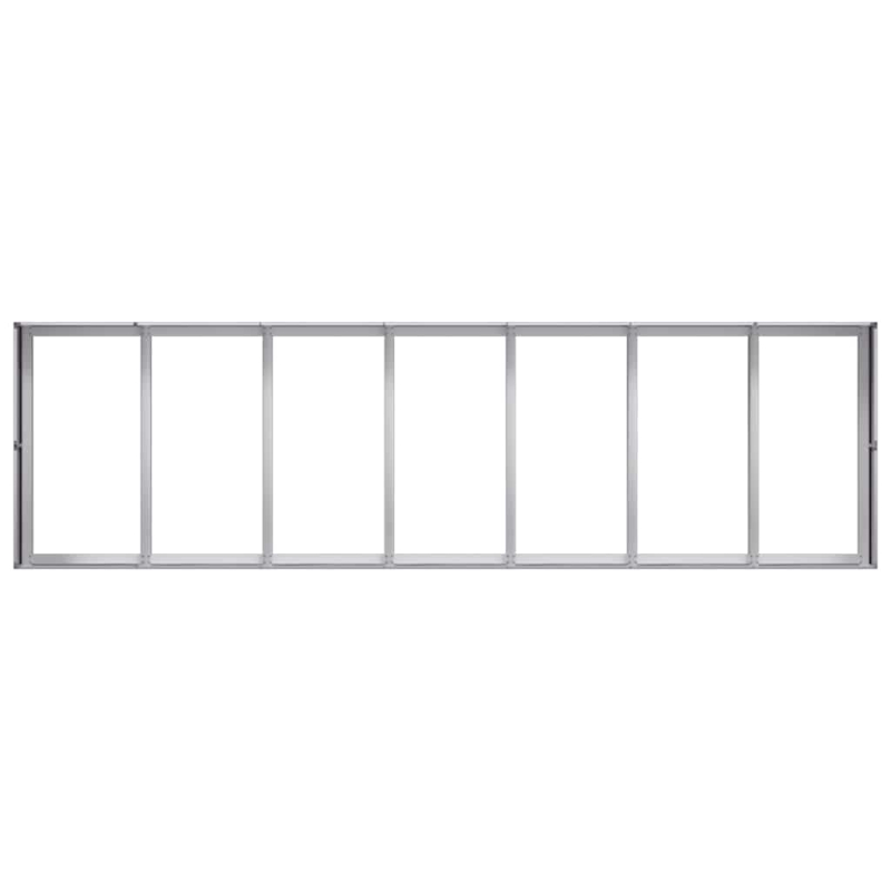 Pflanzkübel 280x80x40 cm Verzinkter Stahl