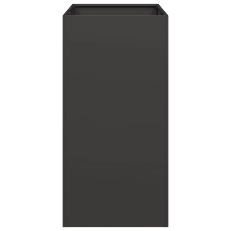 Pflanzkübel Schwarz 40x80x80 cm Stahl