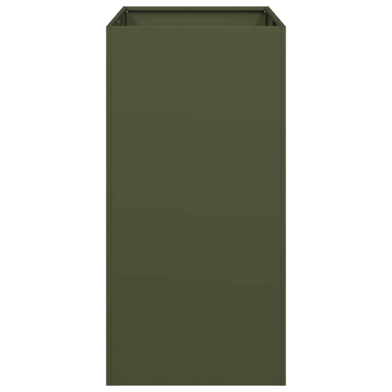 Pflanzgefäß Olivgrün 40x80x80 cm Stahl