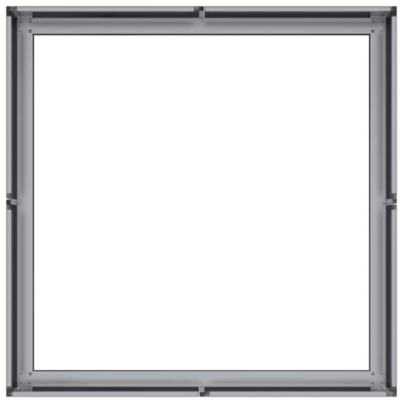 Pflanzkübel 80x80x30 cm Verzinkter Stahl