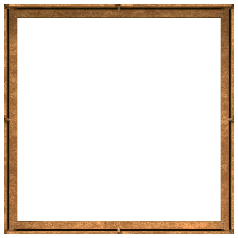 Pflanzkübel Rostig 100x100x30 cm Wetterfester Stahl