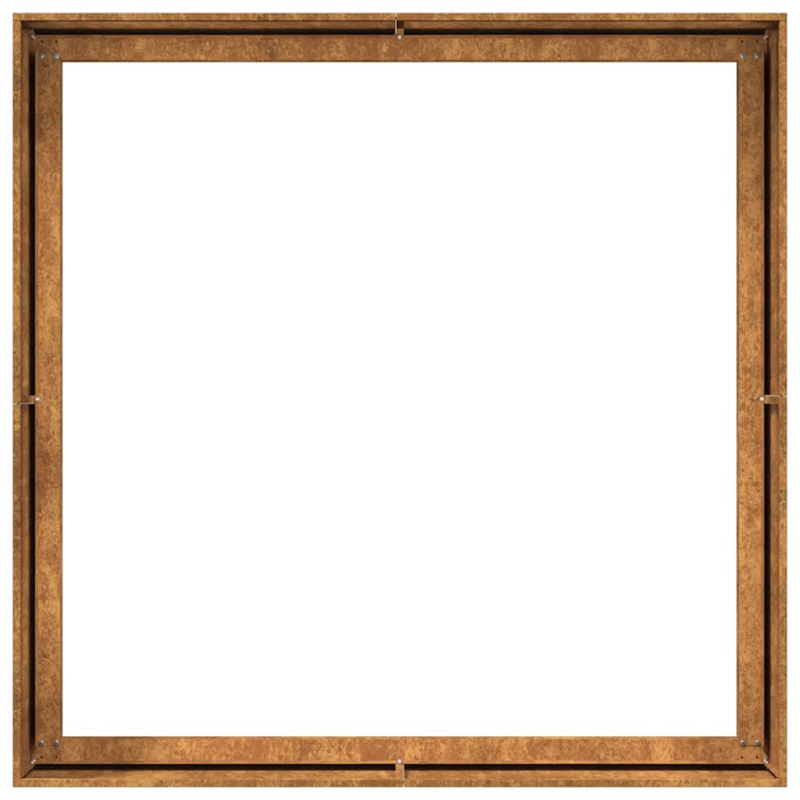 Pflanzkübel Rostig 100x100x40 cm Wetterfester Stahl