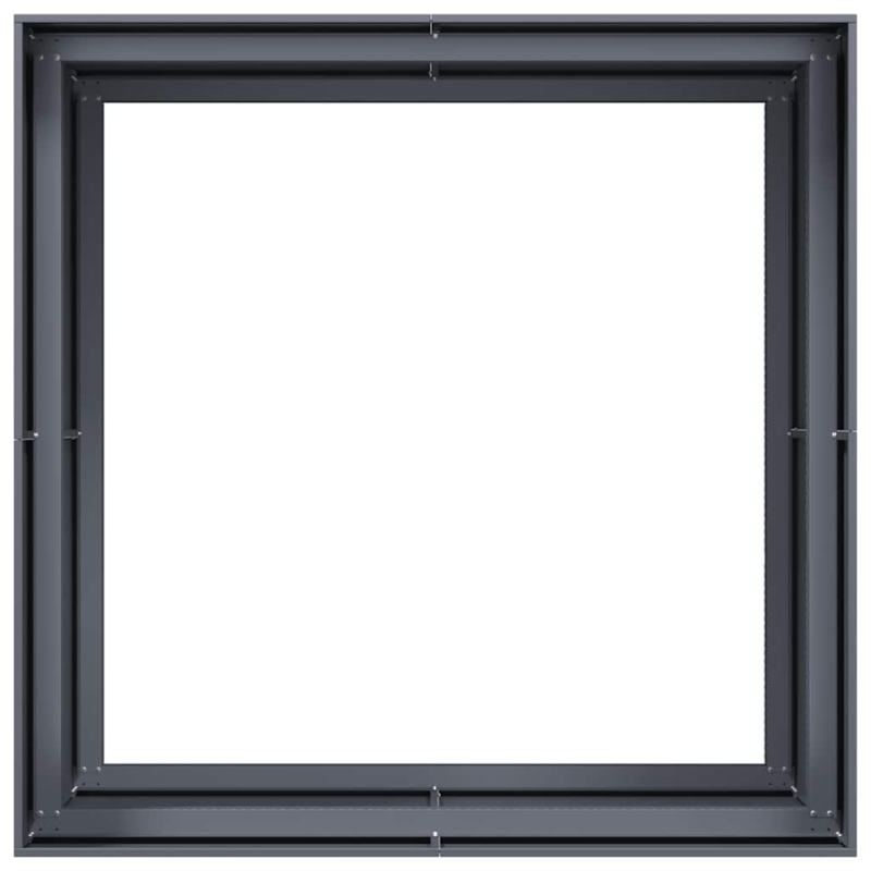 Pflanzgefäß Anthrazit 100x100x80 cm Stahl