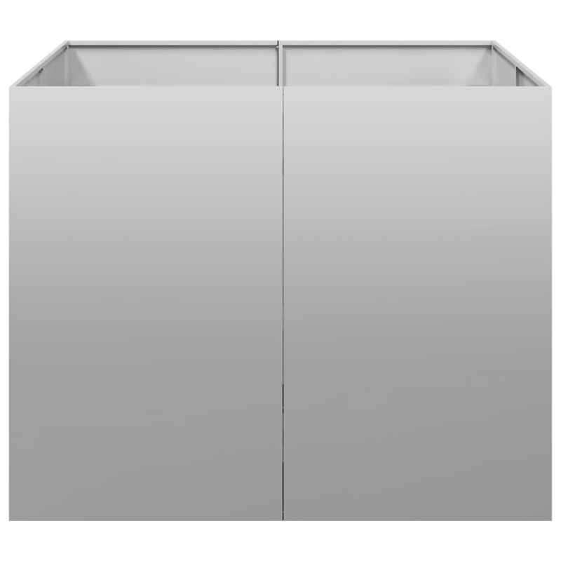 Pflanzkübel 100x100x80 cm Verzinkter Stahl