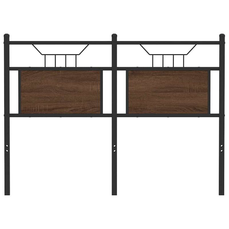 Kopfteil Braun Eichen-Optik 120 cm Holzwerkstoff und Stahl