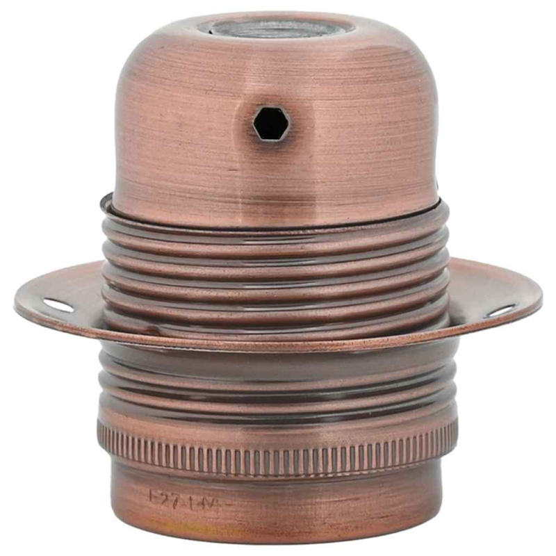 Lampenfassungen 2 Stk. Rot-Bronze E27