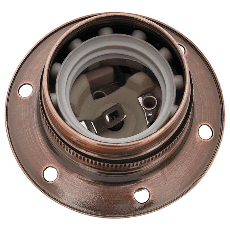 Lampenfassungen 2 Stk. Rot-Bronze E27