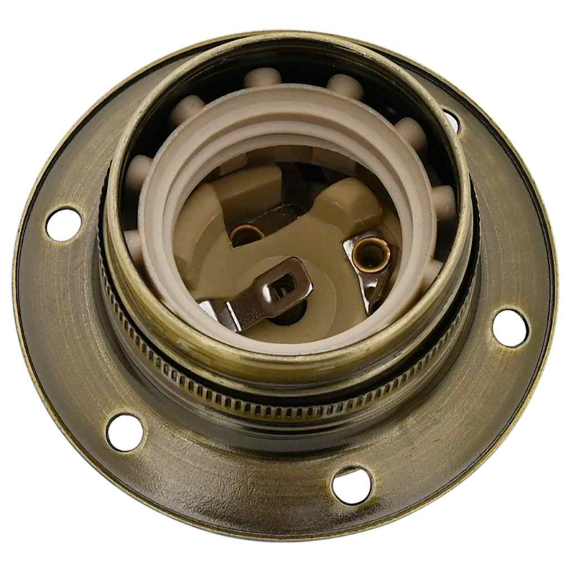 Lampenfassungen 2 Stk. Bronze E27