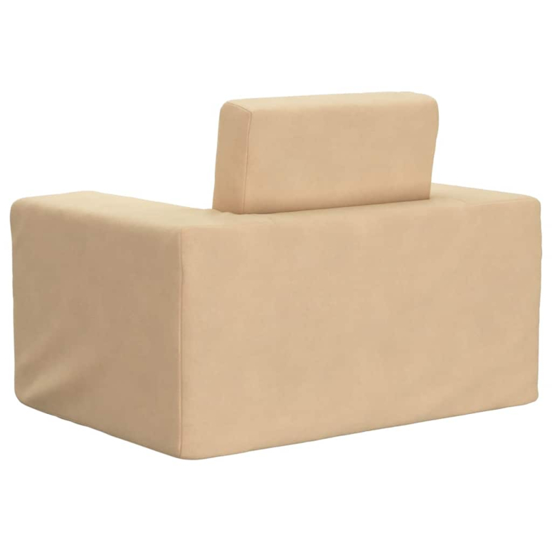 Schlafsofa für Kinder Creme Weicher Plüsch