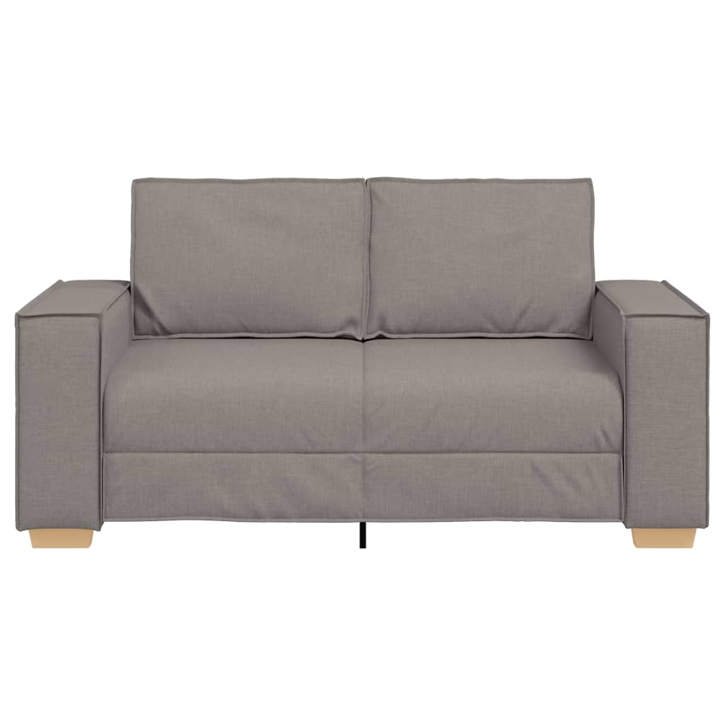 2-Sitzer Sofa Taupe 120 cm Stoff