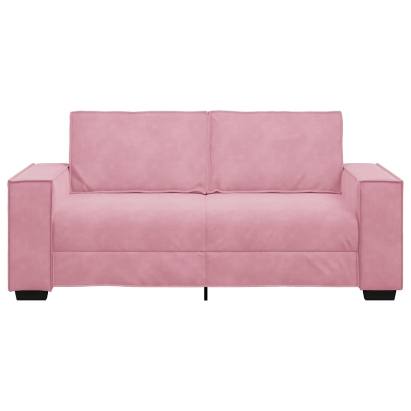 2-Sitzer-Sofa Rosa 140 cm Samt