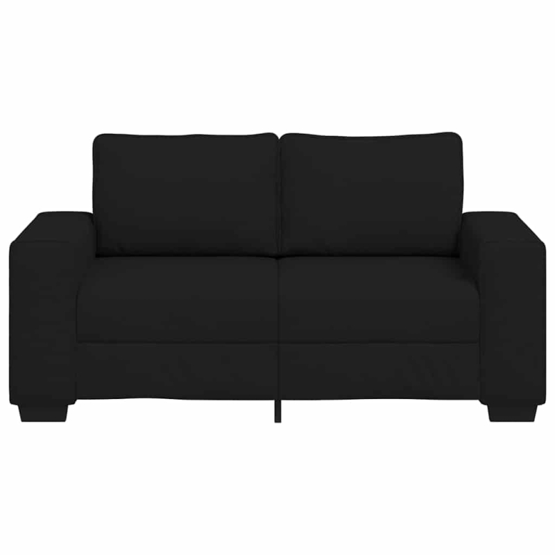 2-Sitzer-Sofa Schwarz 120 cm Stoff