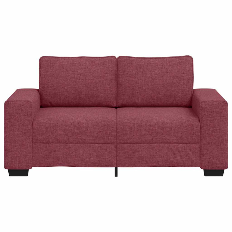 2-Sitzer-Sofa Weinrot 120 cm Stoff