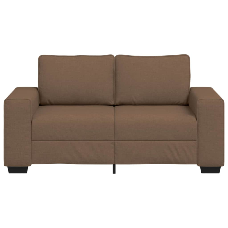 2-Sitzer-Sofa Braun 120 cm Stoff