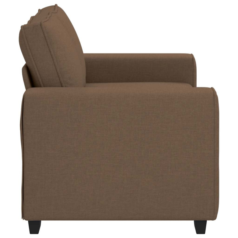 2-Sitzer-Sofa Braun 120 cm Stoff