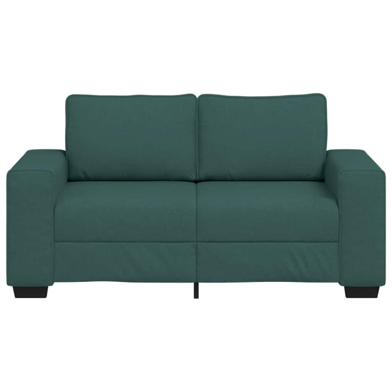 2-Sitzer-Sofa Dunkelgrün 120 cm Stoff