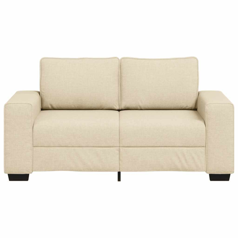 2-Sitzer-Sofa Creme 120 cm Stoff