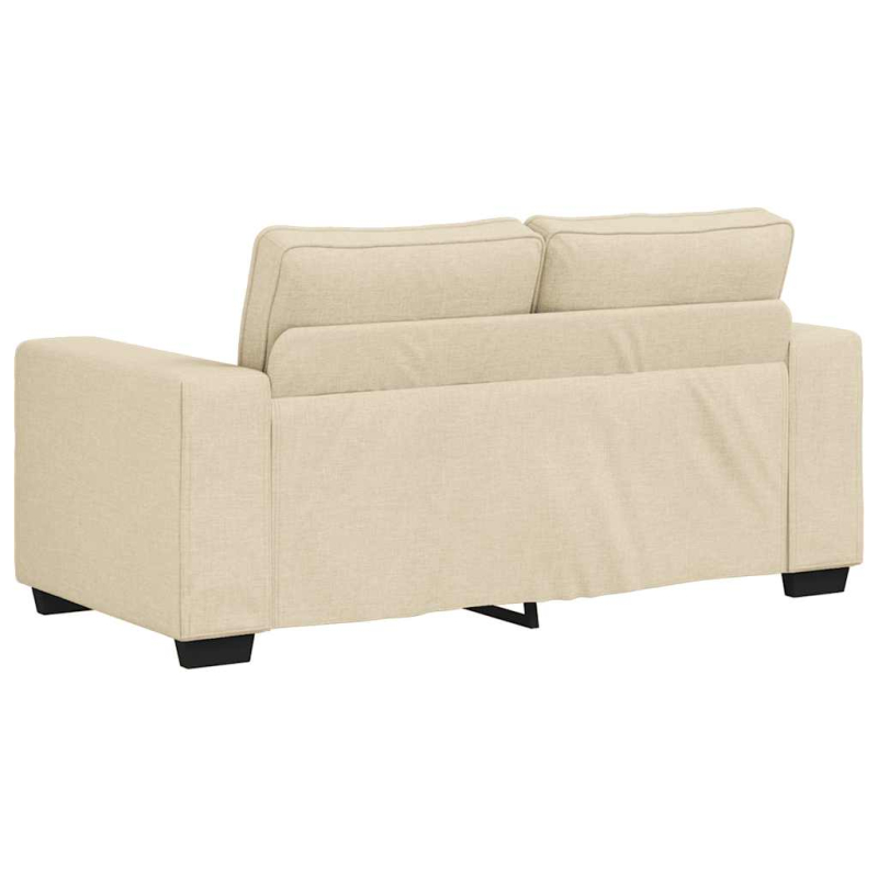 2-Sitzer-Sofa Creme 120 cm Stoff