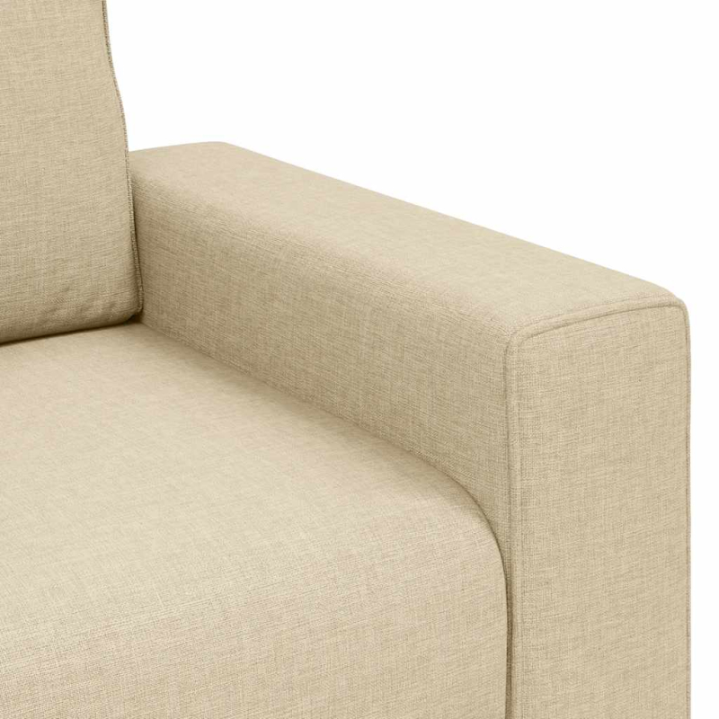 2-Sitzer-Sofa Creme 120 cm Stoff