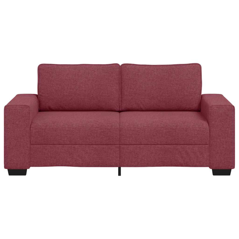 2-Sitzer-Sofa Weinrot 140 cm Stoff
