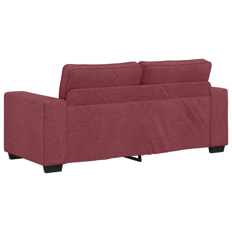 2-Sitzer-Sofa Weinrot 140 cm Stoff