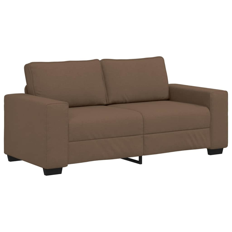 2-Sitzer-Sofa Braun 140 cm Stoff