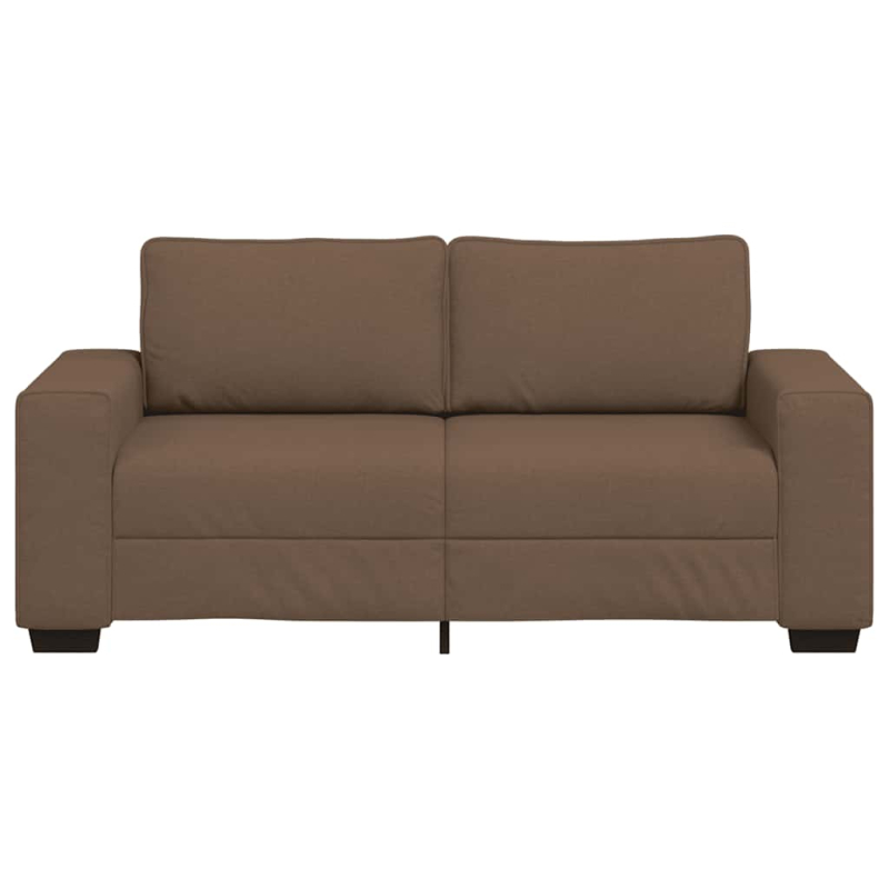2-Sitzer-Sofa Braun 140 cm Stoff