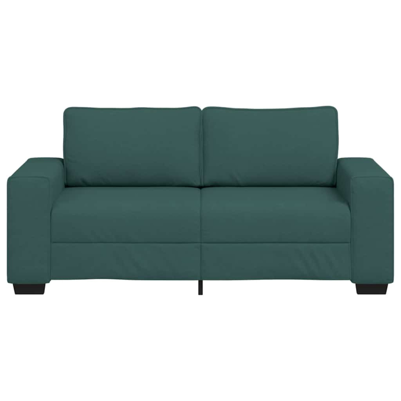 2-Sitzer-Sofa Dunkelgrün 140 cm Stoff