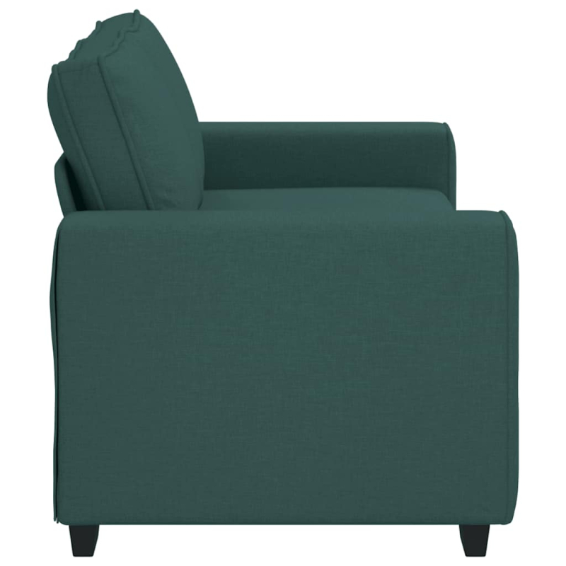 2-Sitzer-Sofa Dunkelgrün 140 cm Stoff