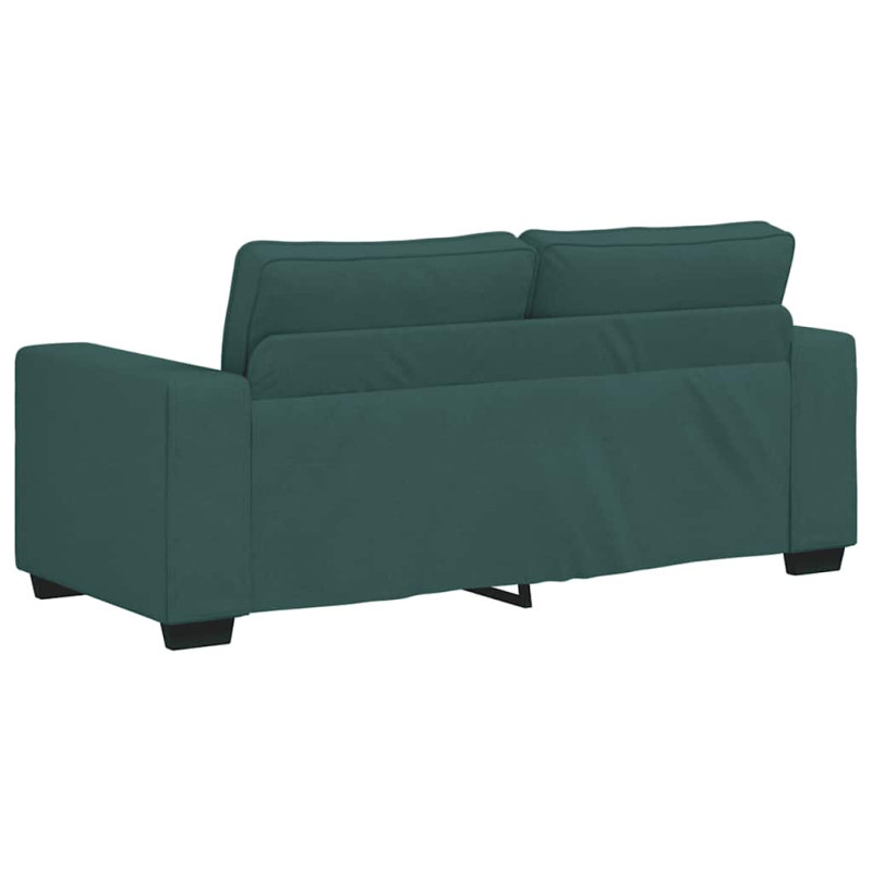 2-Sitzer-Sofa Dunkelgrün 140 cm Stoff