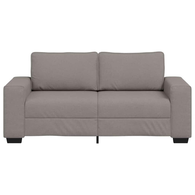 2-Sitzer-Sofa Taupe 140 cm Stoff