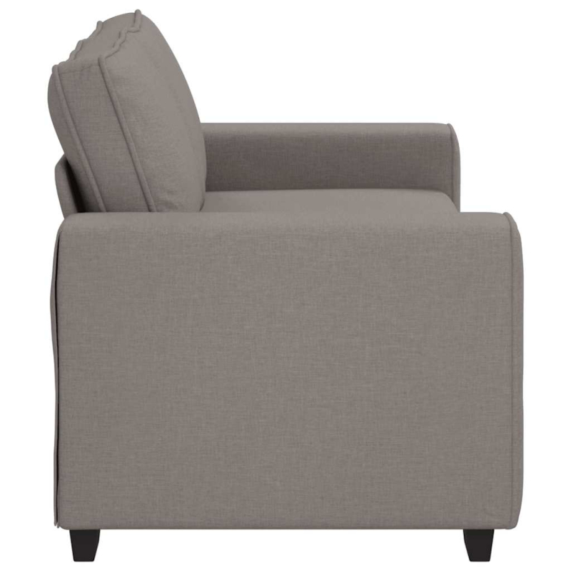 2-Sitzer-Sofa Taupe 140 cm Stoff