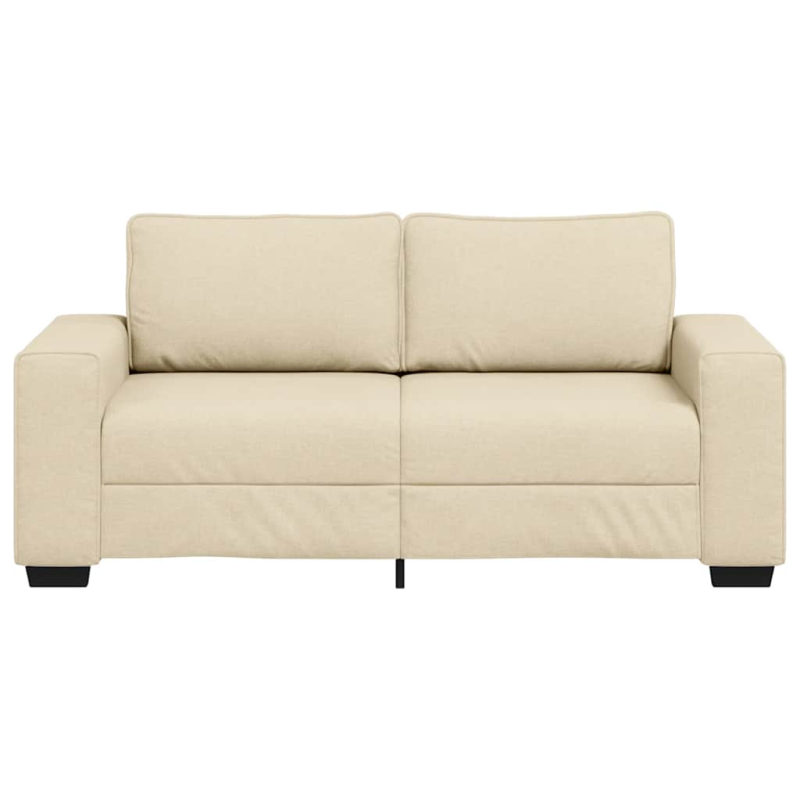 2-Sitzer-Sofa Creme 140 cm Stoff