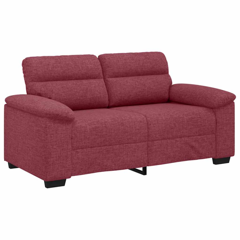 2-Sitzer-Sofa Weinrot 120 cm Stoff