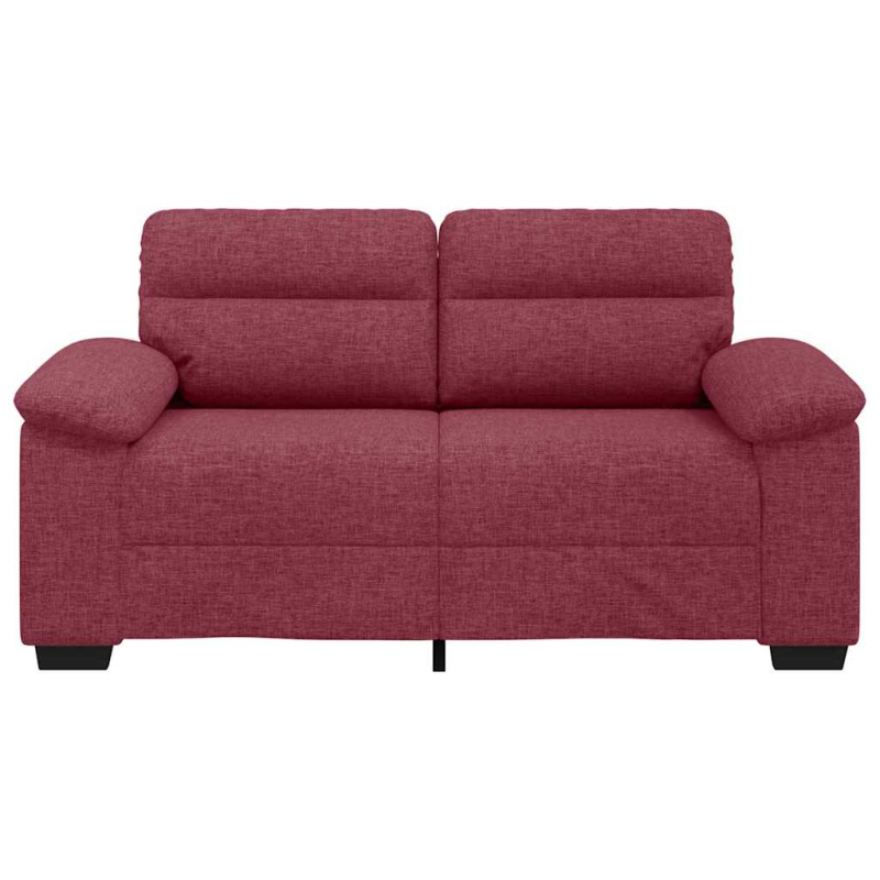 2-Sitzer-Sofa Weinrot 120 cm Stoff