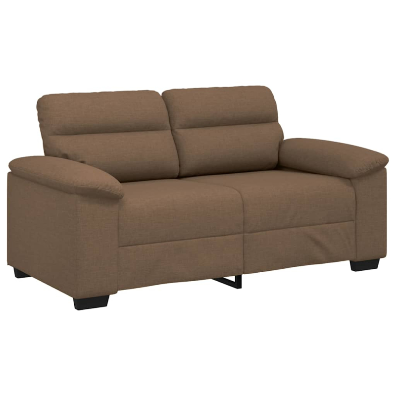 2-Sitzer-Sofa Braun 120 cm Stoff