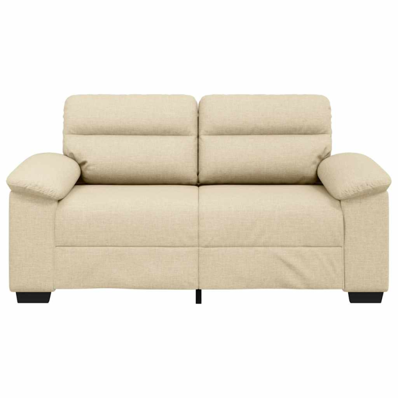 2-Sitzer-Sofa Creme 120 cm Stoff