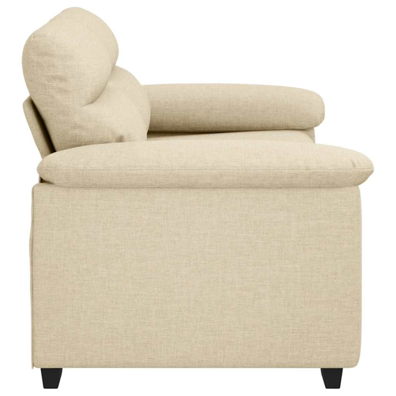 2-Sitzer-Sofa Creme 120 cm Stoff