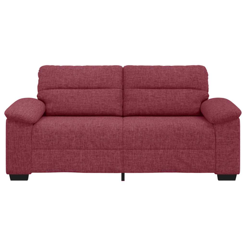 2-Sitzer-Sofa Weinrot 140 cm Stoff