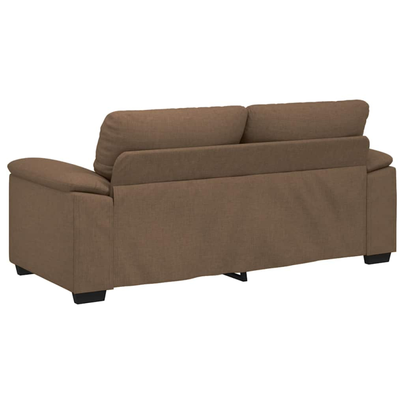 2-Sitzer-Sofa Braun 140 cm Stoff