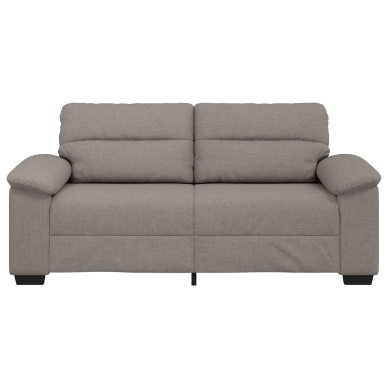 2-Sitzer-Sofa Taupe 140 cm Stoff