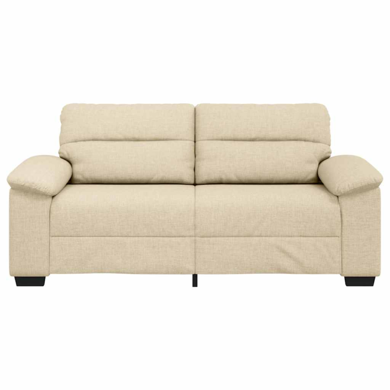 2-Sitzer-Sofa Creme 140 cm Stoff