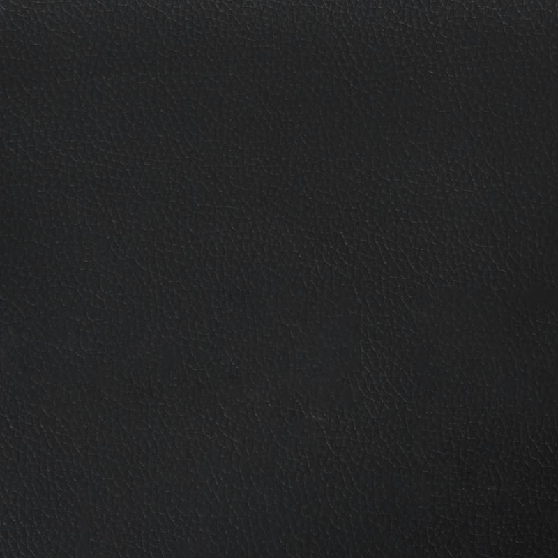 2-Sitzer-Sofa Schwarz 140 cm Kunstleder