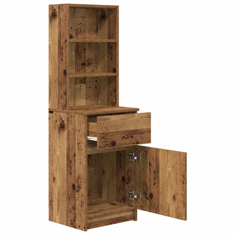 Nachttisch Altholz-Optik 39x35x125 cm Holzwerkstoff