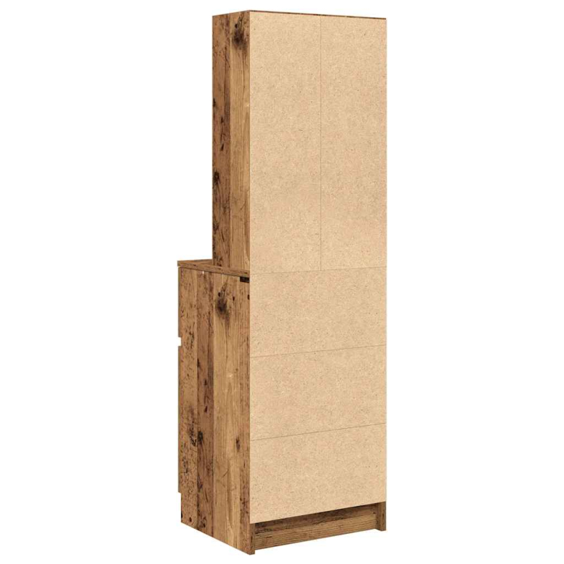 Nachttisch Altholz-Optik 39x35x125 cm Holzwerkstoff