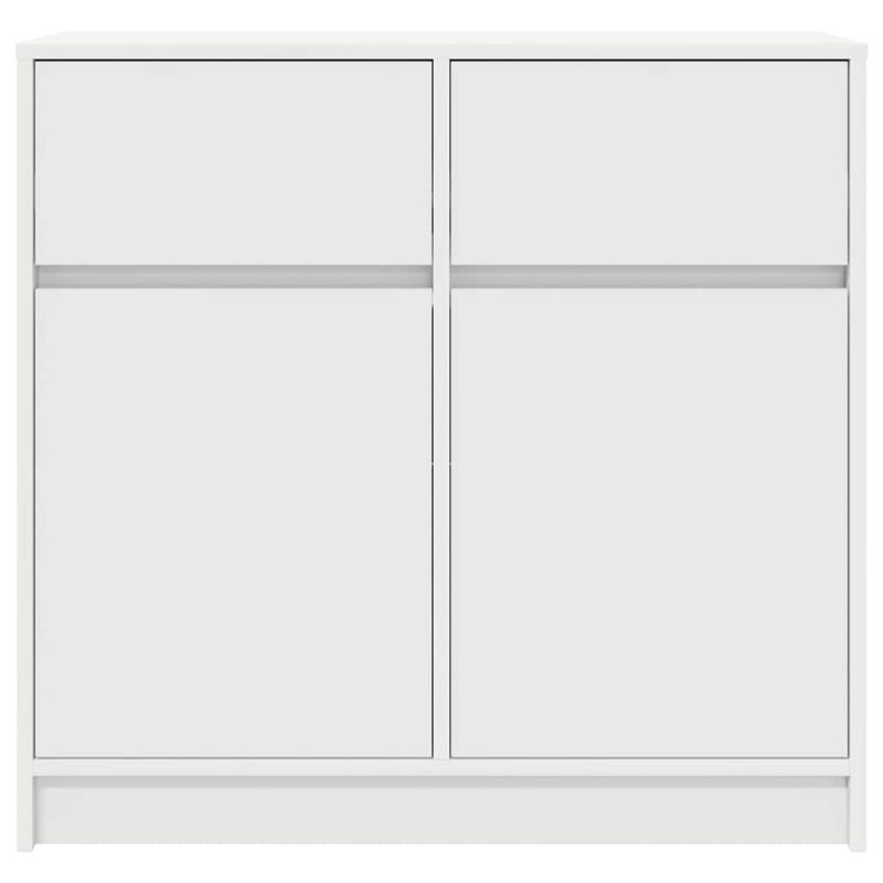 Sideboard mit Schublade Weiß 80x34x76 cm Holzwerkstoff