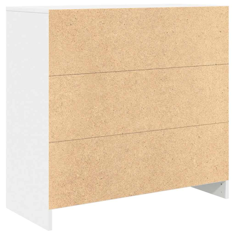 Sideboard mit Schublade Weiß 80x34x76 cm Holzwerkstoff