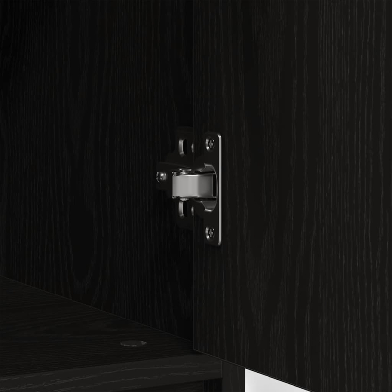 Sideboard mit Schublade Schwarz Eichen-Optik 80x34x76 cm