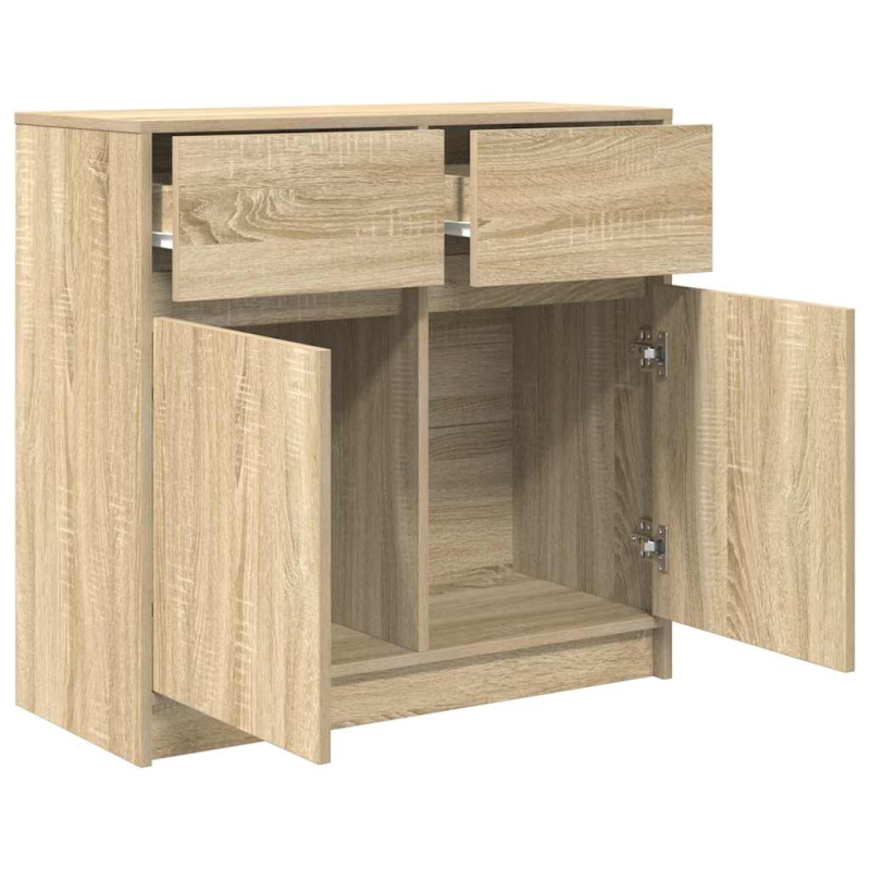 Sideboard mit Schublade Sonoma-Eiche 80x34x76 cm Holzwerkstoff